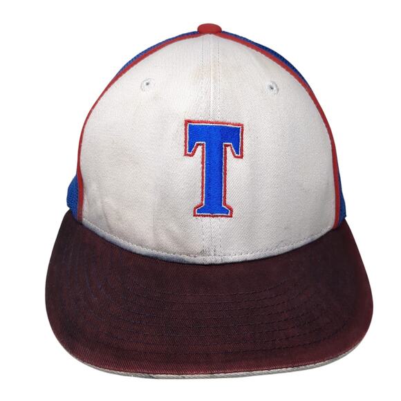 T Fitted Mesh Back Trucker Hat Multicolor XL Embroidered Logo Champro - Picture 1 of 9